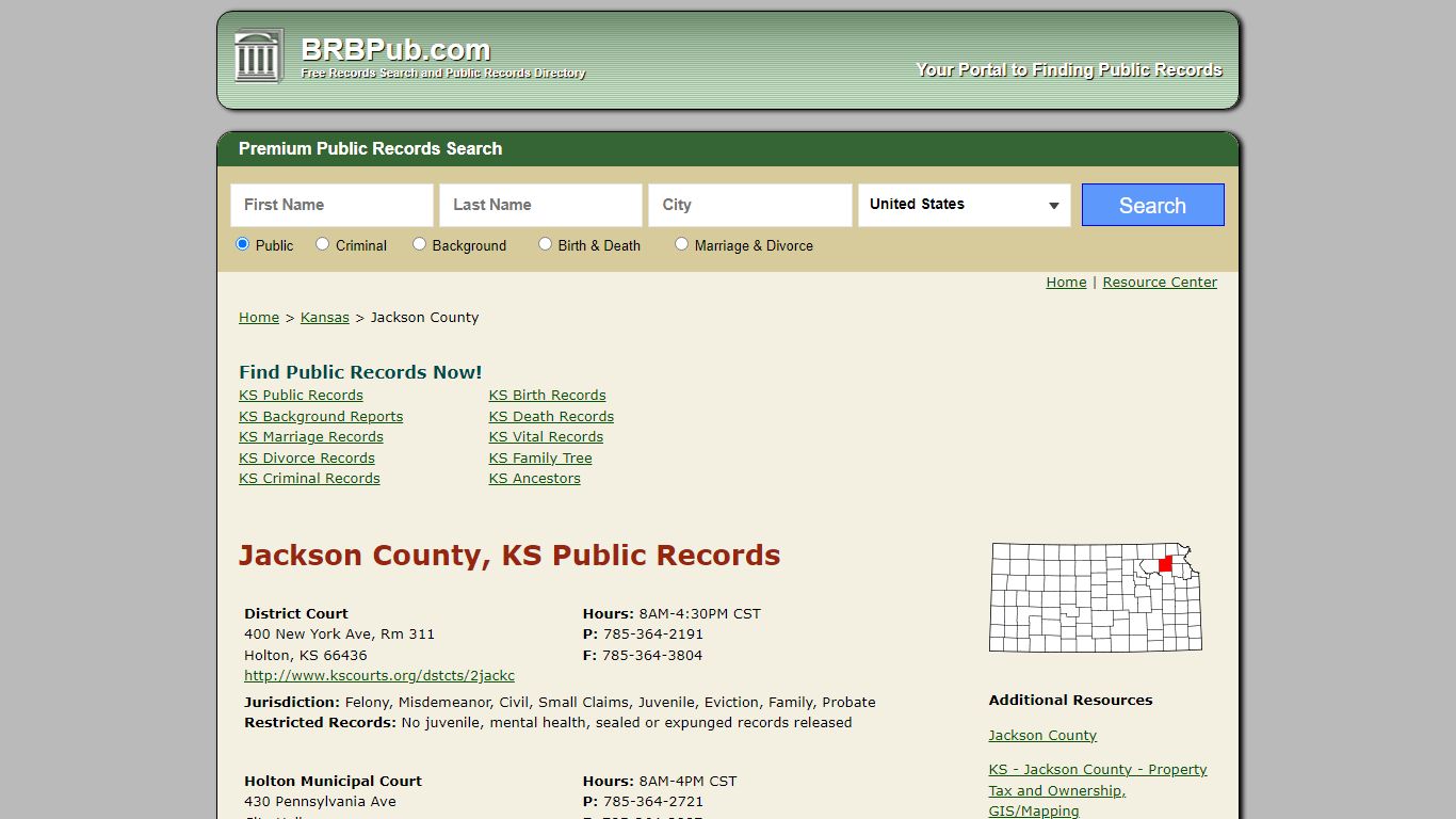 Jackson County Public Records | Search Kansas Government Databases